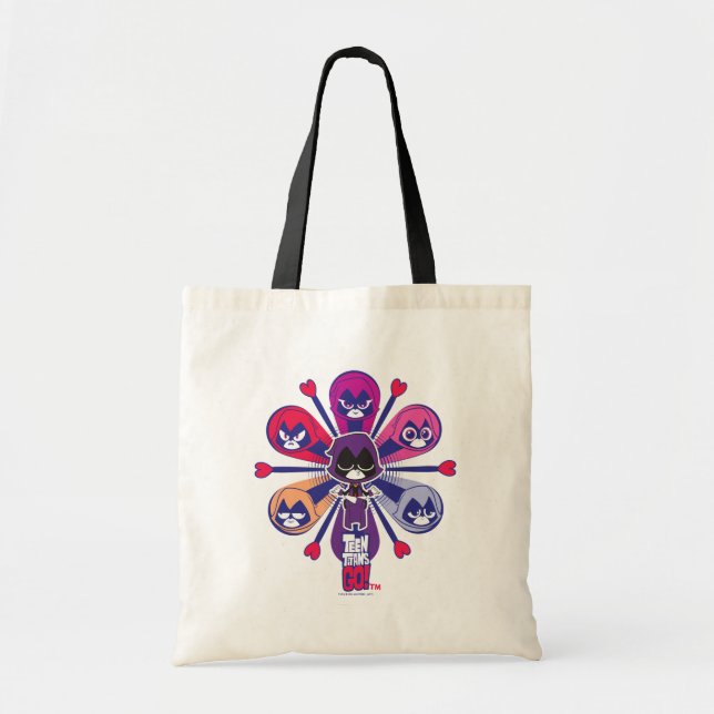 Teen Titans Go! | Raven's Emoticlones Tote Bag (Front)