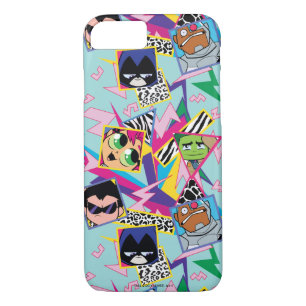 Teen Titans Go!   Retro 90's Group Collage iPhone 8/7 Case