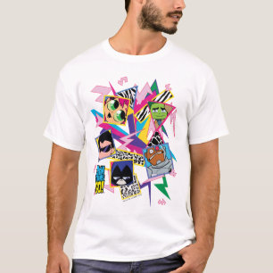 Teen Titans Go!   Retro 90's Group Collage T-Shirt