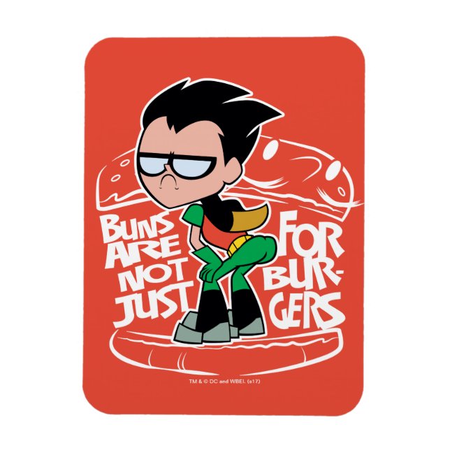 Teen Titans Go! | Robin Booty Scooty Buns Magnet (Vertical)