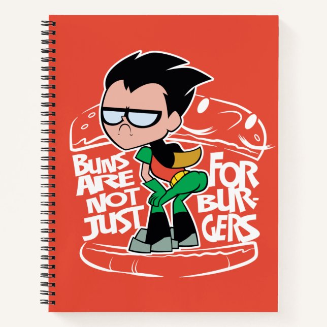 Teen Titans Go! | Robin Booty Scooty Buns Notebook (Front)