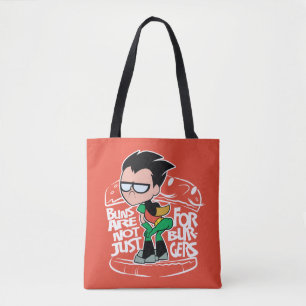 Teen Titans Go!   Robin Booty Scooty Buns Tote Bag