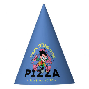 Teen Titans Go! Robin "Truth Justice Pizza" Party Hat