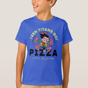 Teen Titans Go! Robin "Truth Justice Pizza" T-Shirt
