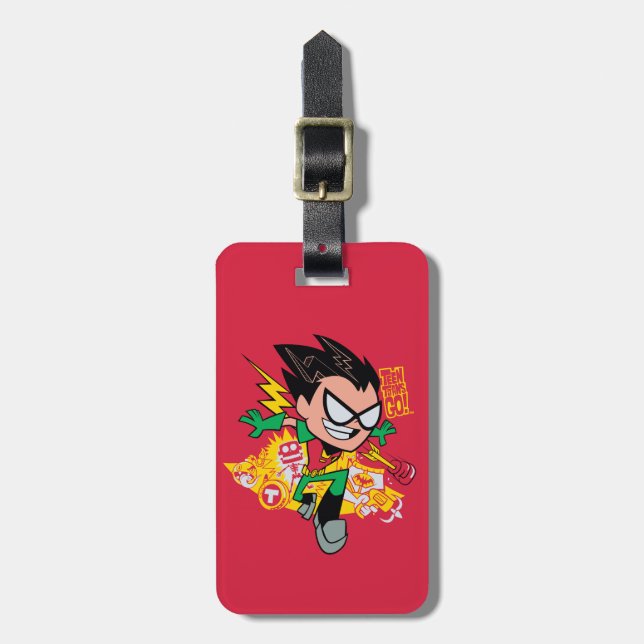 Teen Titans Go! | Robin's Arsenal Graphic Luggage Tag (Front Vertical)