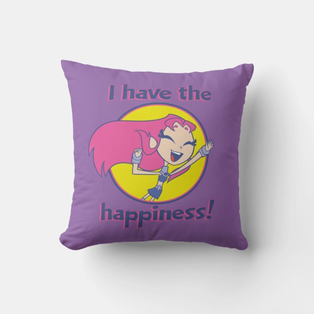 Teen Titans Go! | Starfire "I Have The Happiness" Cushion (Front)
