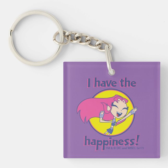 Teen Titans Go! | Starfire "I Have The Happiness" Key Ring (Front)