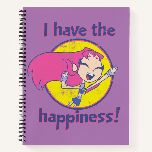 Teen Titans Go! | Starfire "I Have The Happiness" Notebook (Front)