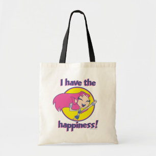 Teen Titans Go!   Starfire "I Have The Happiness" Tote Bag