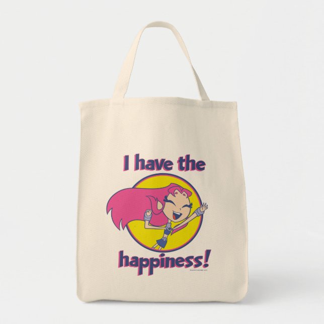 Teen Titans Go! | Starfire "I Have The Happiness" Tote Bag (Front)