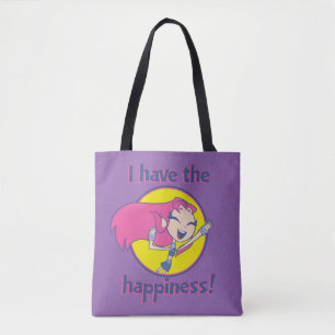 Teen Titans Go!   Starfire "I Have The Happiness" Tote Bag