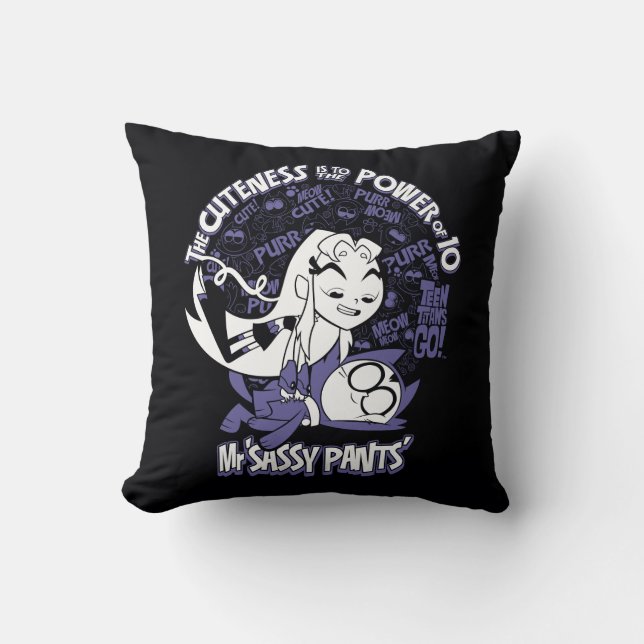 Teen Titans Go! | Starfire & Mr Sassy Pants Cushion (Front)