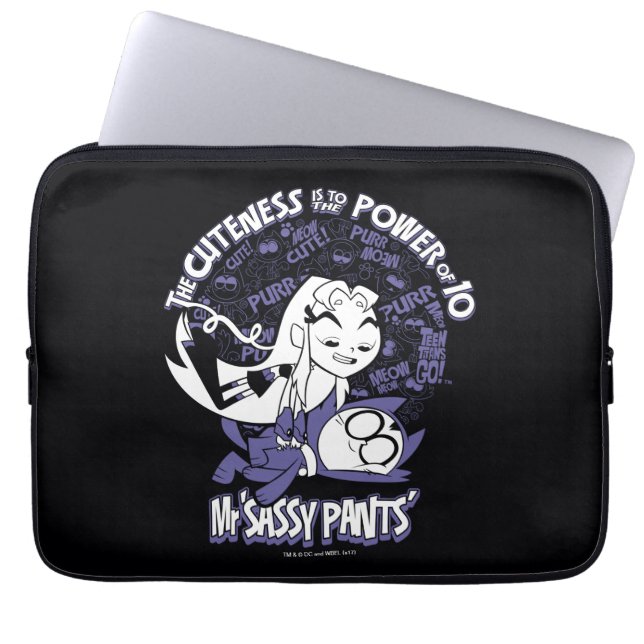 Teen Titans Go! | Starfire & Mr Sassy Pants Laptop Sleeve (Front)
