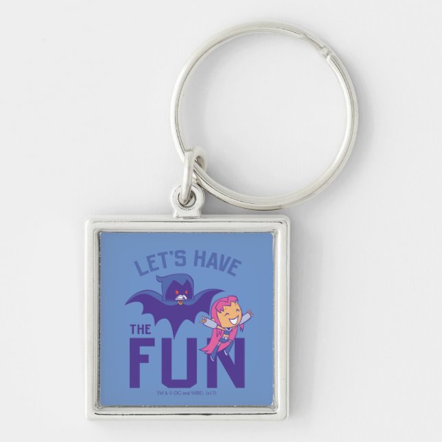Teen Titans Go! | Starfire & Raven "Have The Fun" Key Ring (Front)