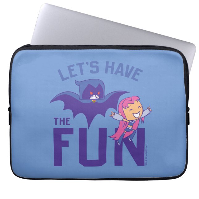 Teen Titans Go! | Starfire & Raven "Have The Fun" Laptop Sleeve (Front)