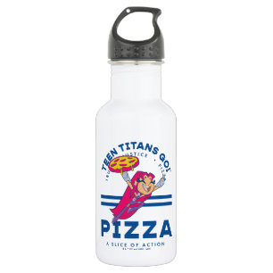 Teen Titans Go! Starfire "Truth Justice Pizza" 532 Ml Water Bottle