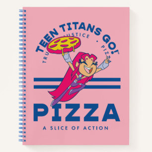 Teen Titans Go! Starfire "Truth Justice Pizza" Notebook