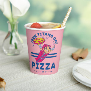 Teen Titans Go! Starfire "Truth Justice Pizza" Paper Cups