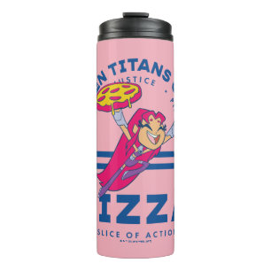 Teen Titans Go! Starfire "Truth Justice Pizza" Thermal Tumbler