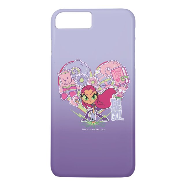 Teen Titans Go! | Starfire's Heart Punch Graphic Case-Mate iPhone Case (Back)