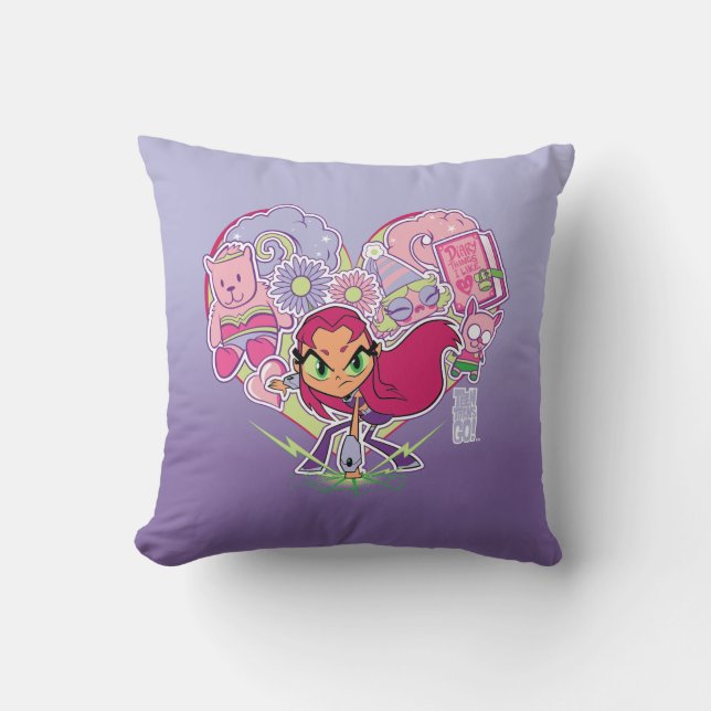 Teen Titans Go! | Starfire's Heart Punch Graphic Cushion (Front)