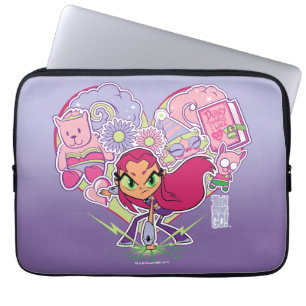 Teen Titans Go!   Starfire's Heart Punch Graphic Laptop Sleeve