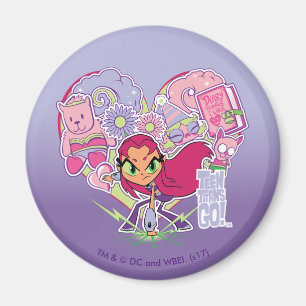Teen Titans Go!   Starfire's Heart Punch Graphic Magnet