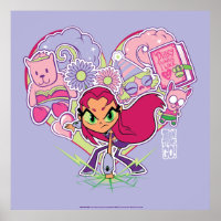 Teen Titans Go! | Starfire's Heart Punch Graphic