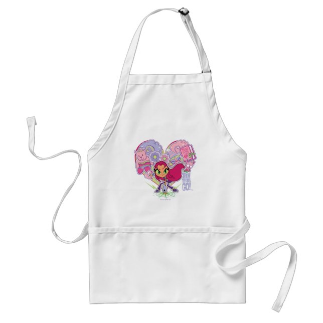 Teen Titans Go! | Starfire's Heart Punch Graphic Standard Apron (Front)