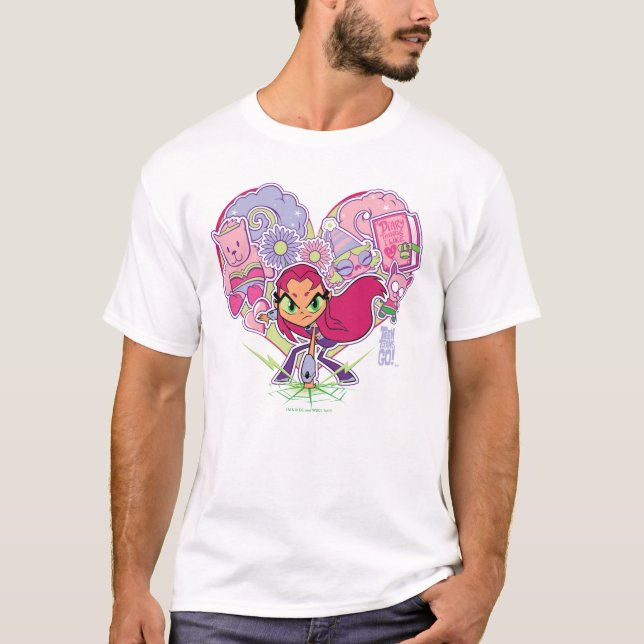 Teen Titans Go! | Starfire's Heart Punch Graphic T-Shirt (Front)