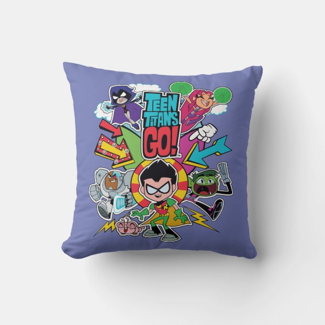 Teen Titans Go! | Team Arrow Graphic Cushion (Front)