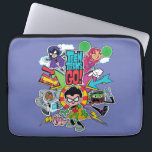 Teen Titans Go! | Team Arrow Graphic Laptop Sleeve<br><div class="desc">The Teen Titans rush off to save the day in this fast-paced, arrow themed graphic. Raven, Starfire, Cyborg, Robin, and Beast Boy are rushing forward around the Teen Titans Go! logo, with Silkie too! Get your Teen Titans Go! team graphic on a shirt, tote bag, or any of your favourite...</div>
