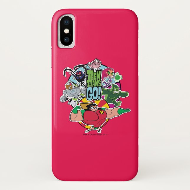 Teen Titans Go! | Team Group Graphic Case-Mate iPhone Case (Back)