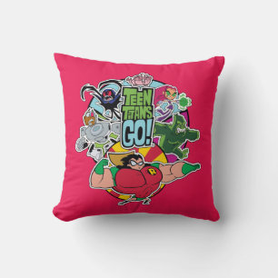 Teen Titans Go!   Team Group Graphic Cushion