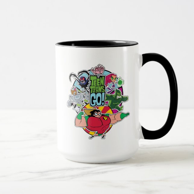 Teen Titans Go! | Team Group Graphic Mug (Right)