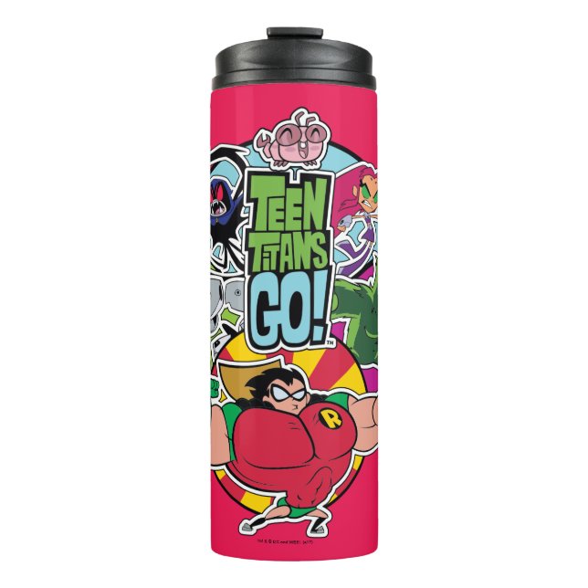 Teen Titans Go! | Team Group Graphic Thermal Tumbler (Front)