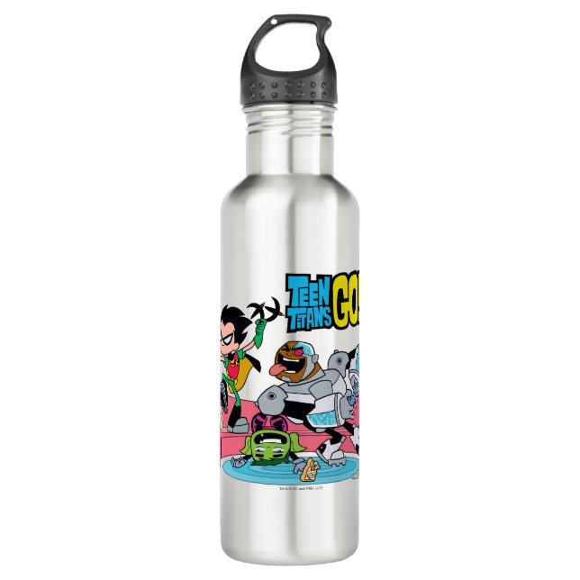 Teen Titans Go! | Tentacled Monster Approaches 710 Ml Water Bottle (Front)