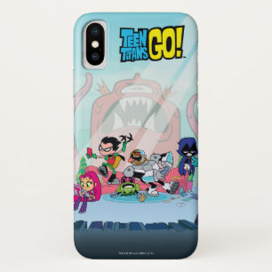 Teen Titans Go!   Tentacled Monster Approaches iPhone X Case