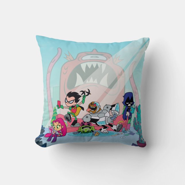 Teen Titans Go! | Tentacled Monster Approaches Cushion (Front)