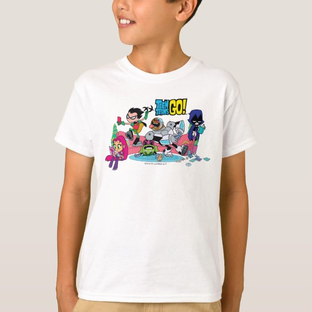 Teen Titans Go! | Tentacled Monster Approaches T-Shirt (Front)