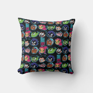 Teen Titans Go!   Titans Head Pattern Cushion
