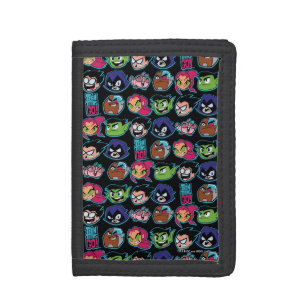 Teen Titans Go! | Titans Head Pattern Trifold Wallet
