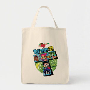 Teen Titans Go!   Titans Tower Collage Tote Bag