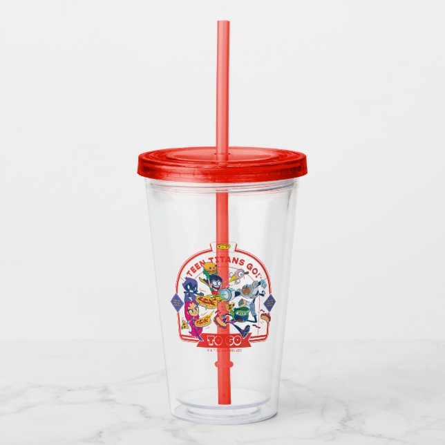 Teen Titans Go! To Go Acrylic Tumbler (Front)
