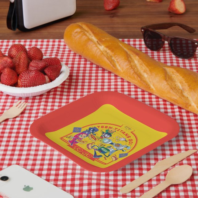 Teen Titans Go! To Go Paper Plate (Picnic)