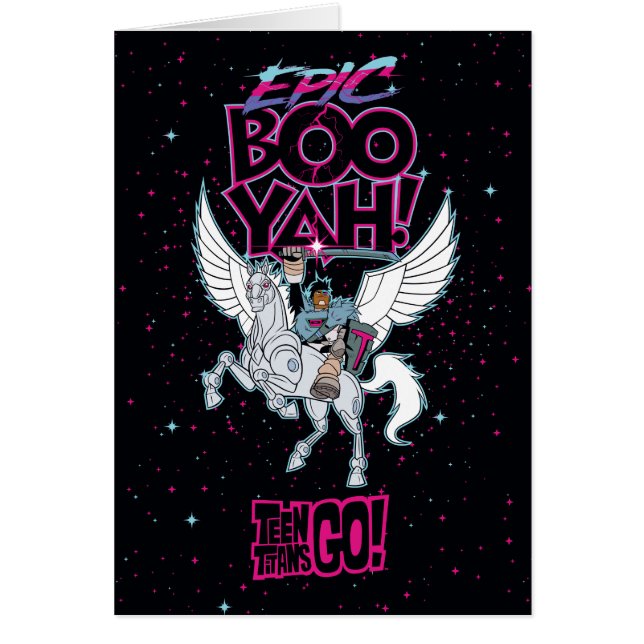 Teen Titans Go! | Warrior Cyborg Riding Pegasus (Front)