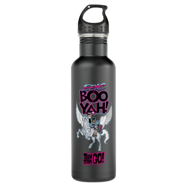 Teen Titans Go! | Warrior Cyborg Riding Pegasus 710 Ml Water Bottle (Front)