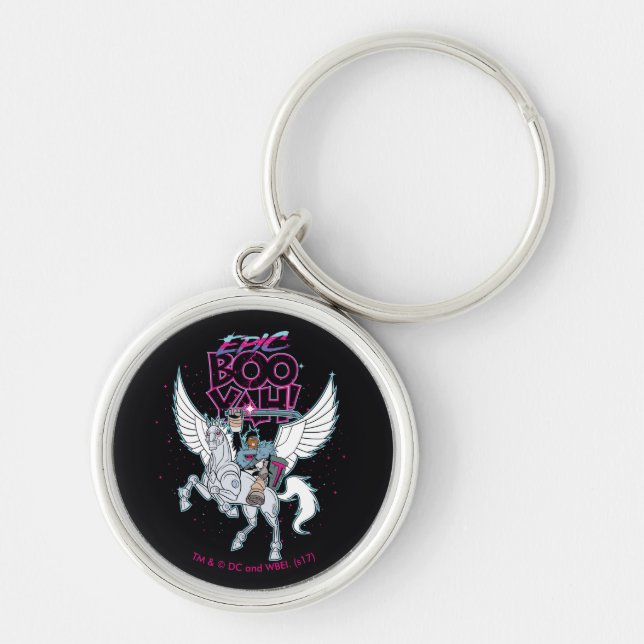 Teen Titans Go! | Warrior Cyborg Riding Pegasus Key Ring (Front)