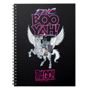 Teen Titans Go! Warrior Cyborg Riding Pegasus Notebook