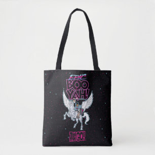 Teen Titans Go!   Warrior Cyborg Riding Pegasus Tote Bag